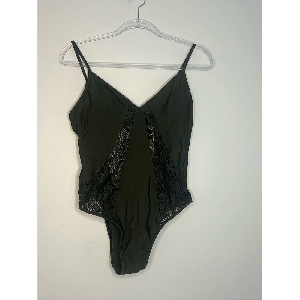 Mossimo green one piece bathing suit size large